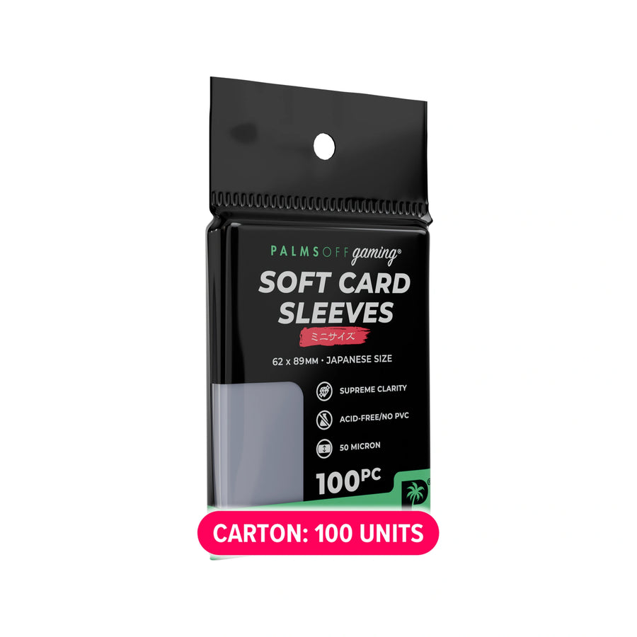 Case of Soft Card Sleeves - Japanese Size - 100 units