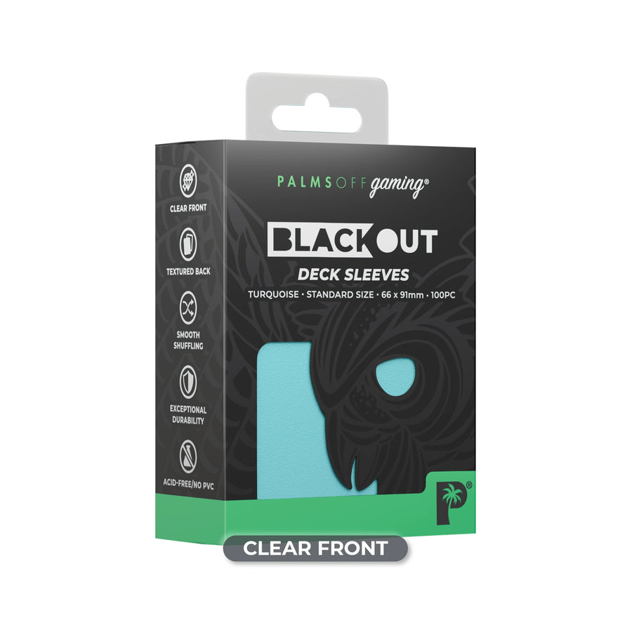 Blackout Deck Sleeves - Standard Size - Turquoise