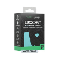 Blackout Deck Sleeves - Standard Size - Turquoise Matte