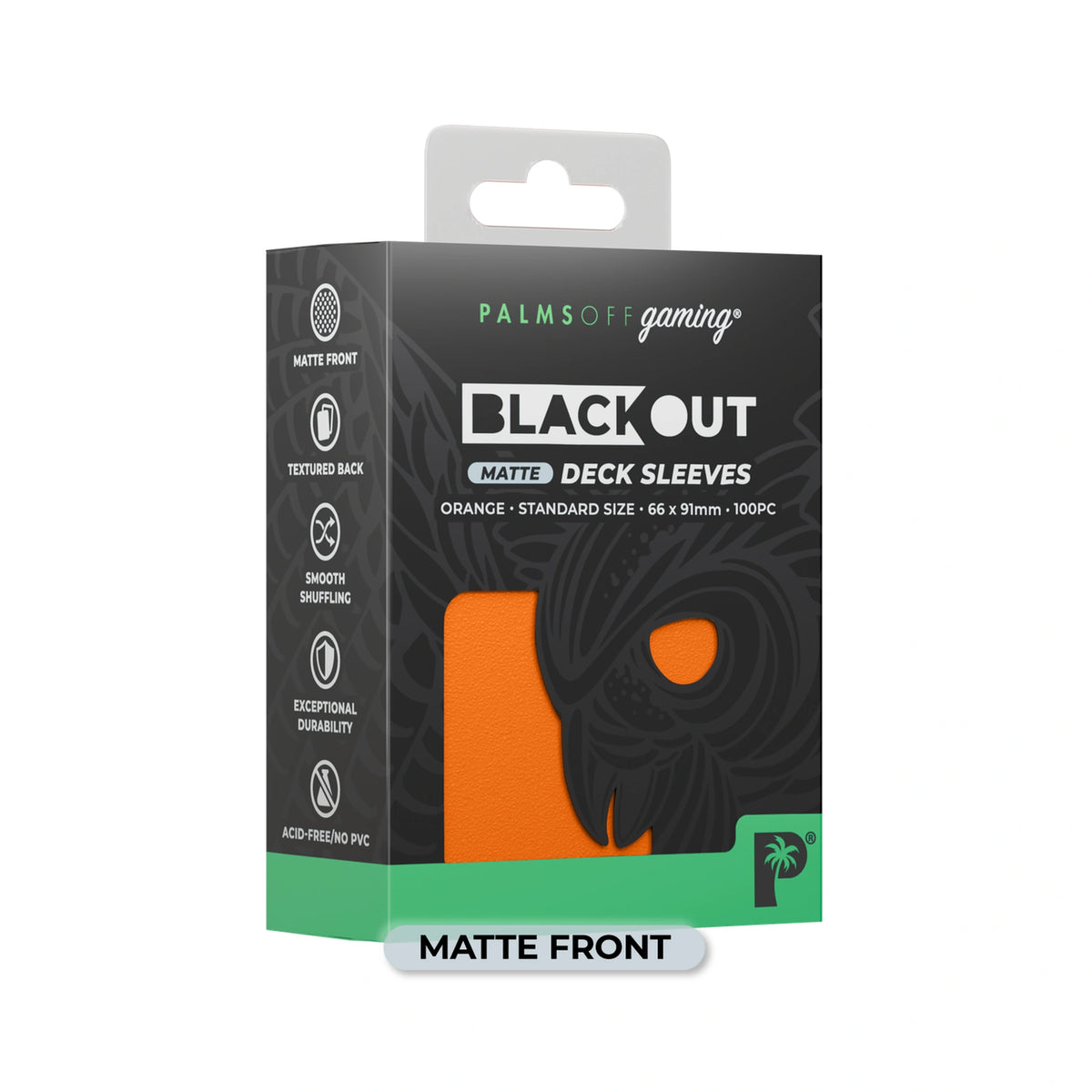Blackout Deck Sleeves - Standard Size - Orange Matte
