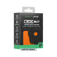 Blackout Deck Sleeves - Standard Size - Orange Matte