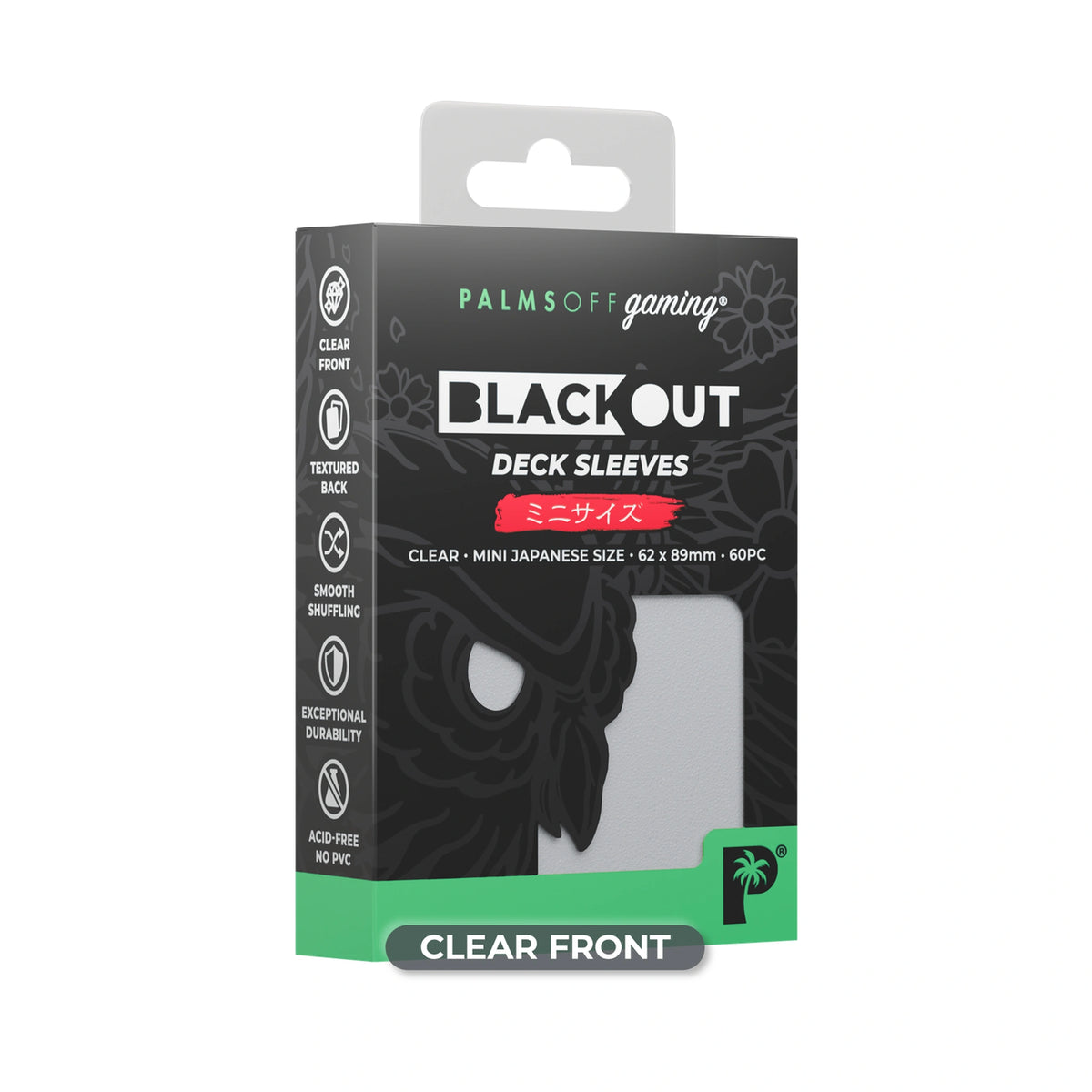 Blackout Deck Sleeves - Japanese Mini Size - Clear