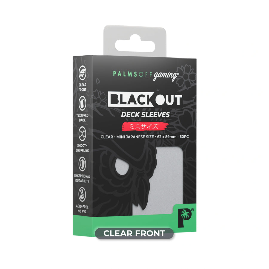 Blackout Deck Sleeves - Japanese Mini Size - Clear