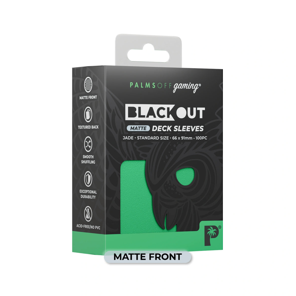 Blackout Deck Sleeves - Standard Size - Jade Matte