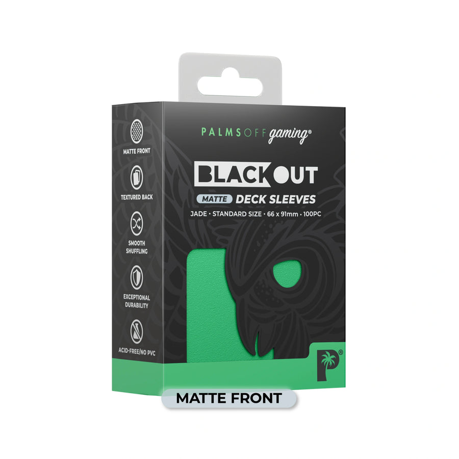 Blackout Deck Sleeves - Standard Size - Jade Matte