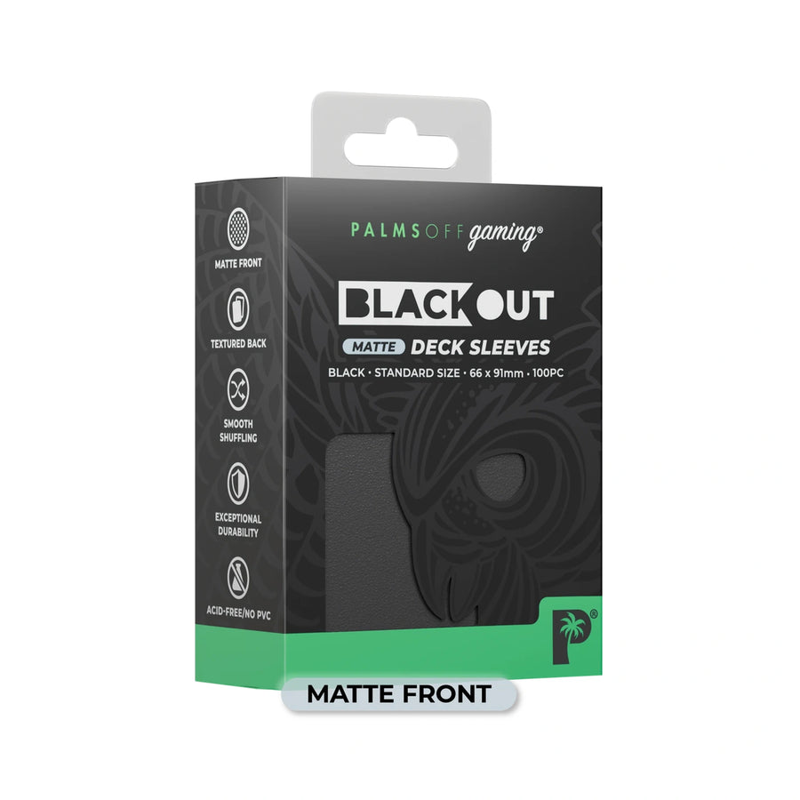 Blackout Deck Sleeves - Standard Size - Black Matte