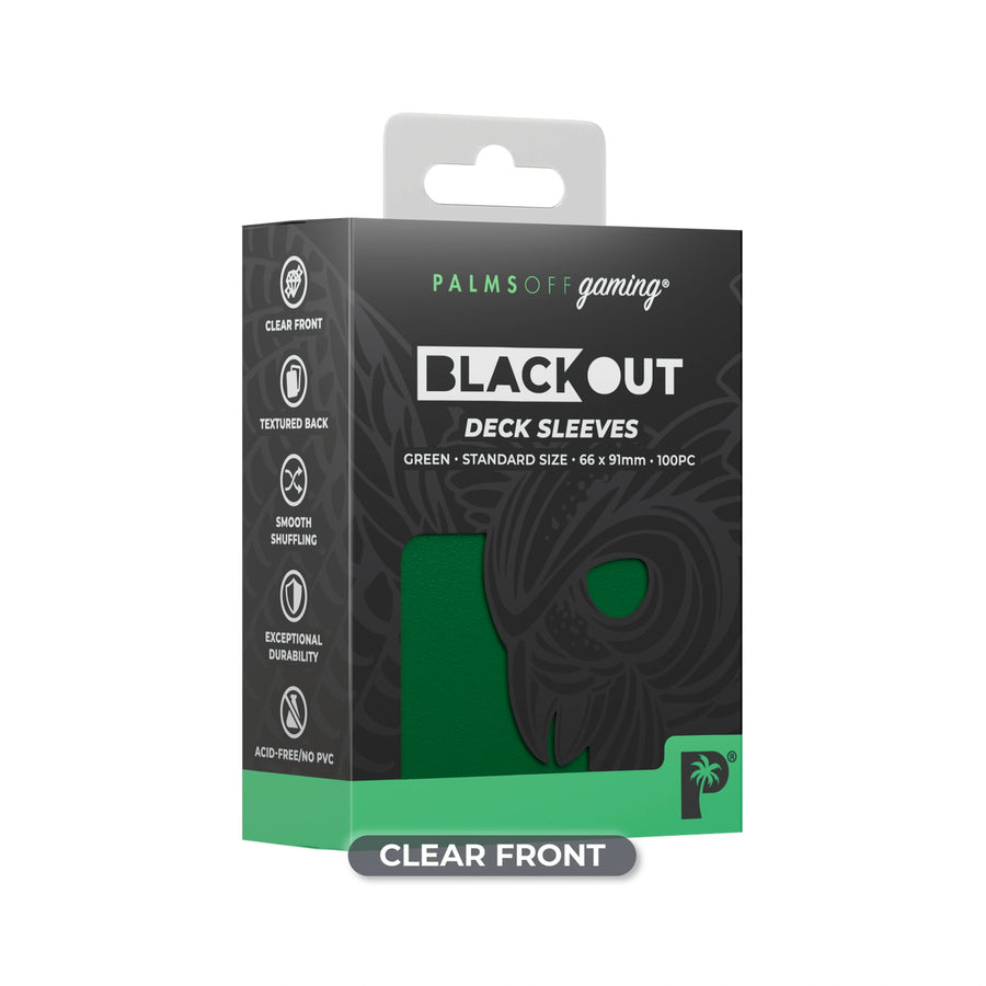 Blackout Deck Sleeves - Standard Size - Green