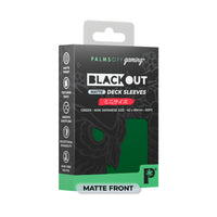 Blackout Deck Sleeves - Japanese Mini Size - Green - Matte