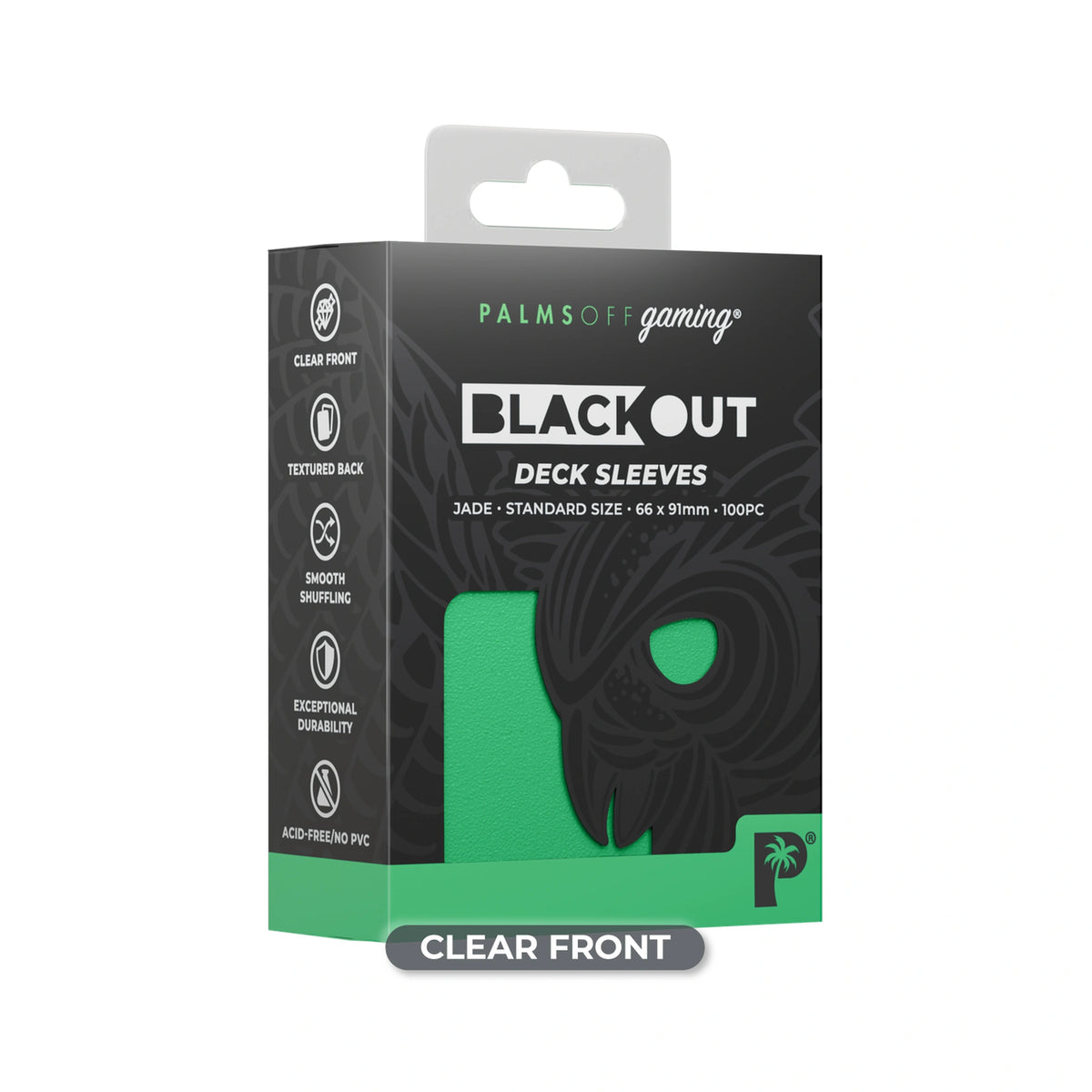 Blackout Deck Sleeves - Standard Size - Jade