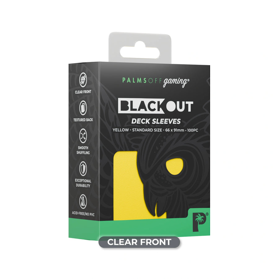 Blackout Deck Sleeves - Standard Size - Yellow