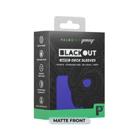 Blackout Deck Sleeves - Standard Size - Purple Matte