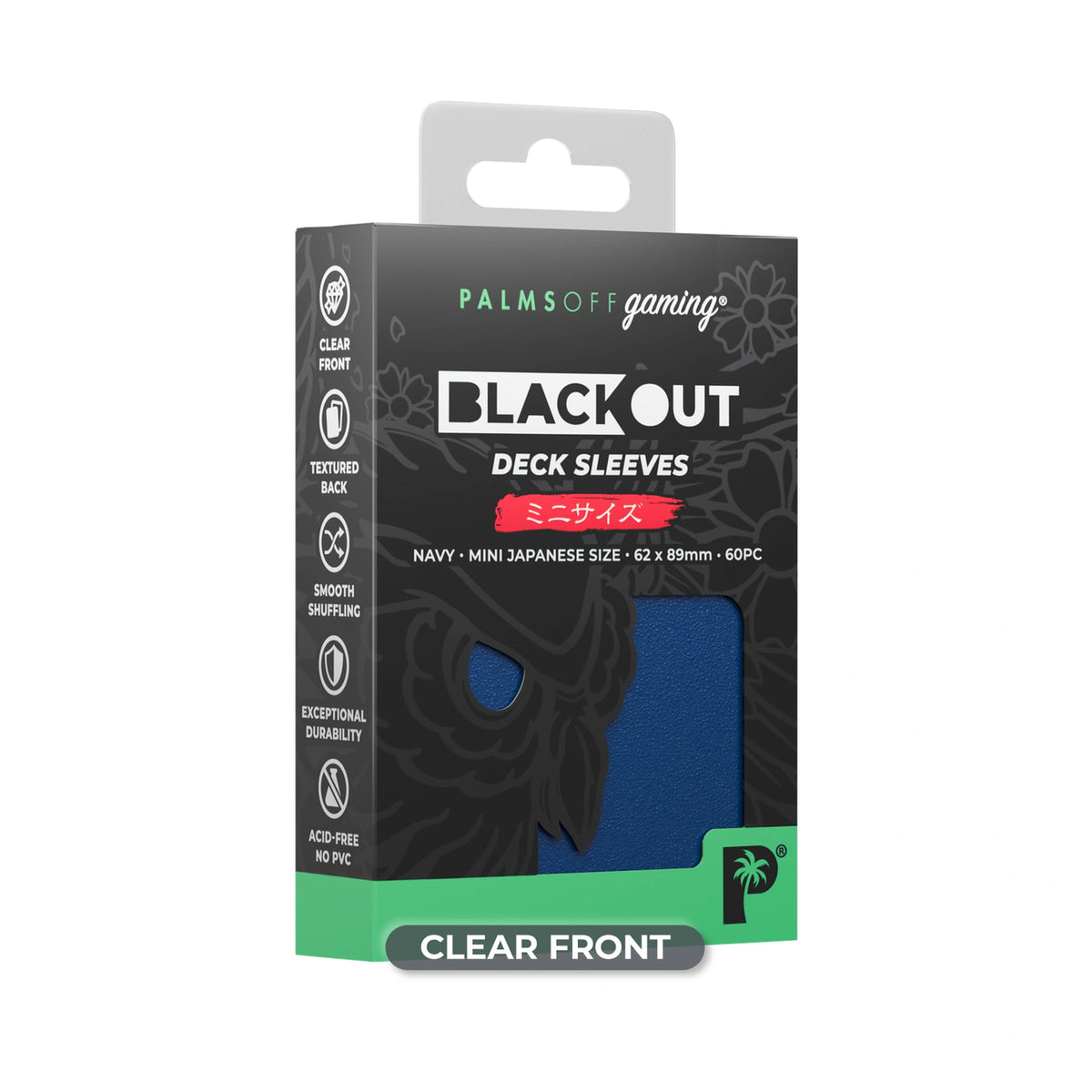Blackout Deck Sleeves - Japanese Mini Size - Navy