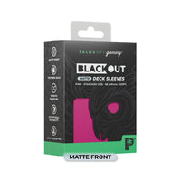 Blackout Deck Sleeves - Standard Size - Pink Matte