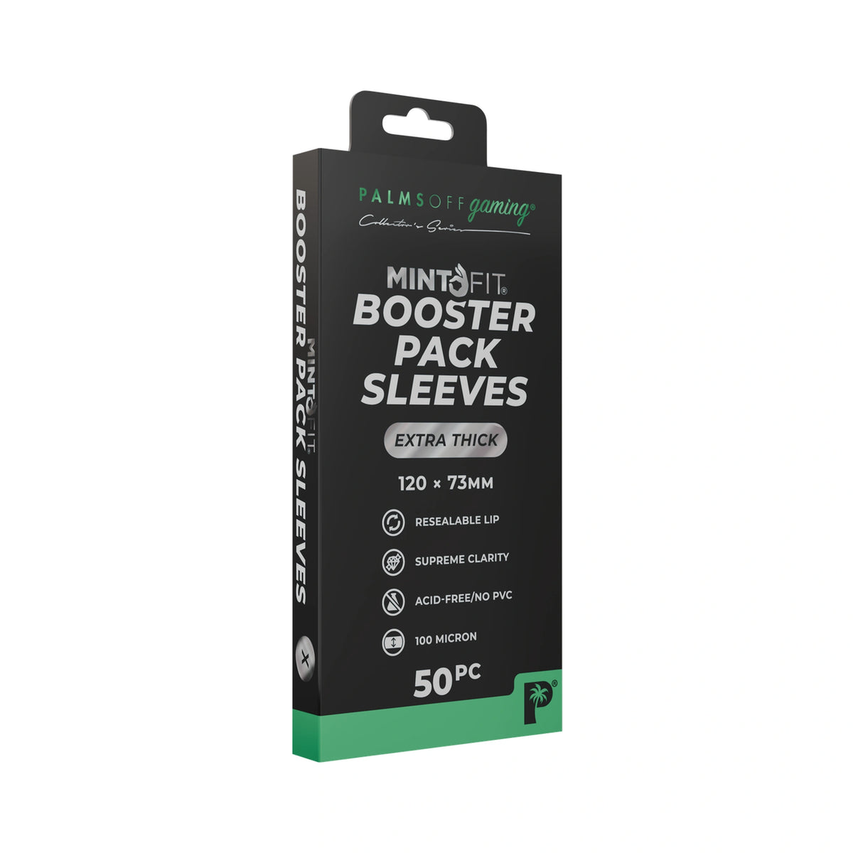 MintFit Booster Pack Sleeves - Extra Thick 50pc