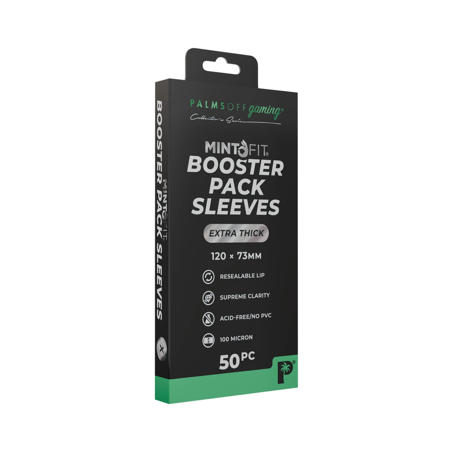 MintFit Booster Pack Sleeves - Extra Thick 50pc