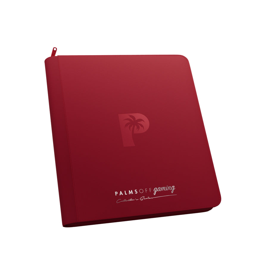 Collector's Series 12 Pocket Zip Binder - Red