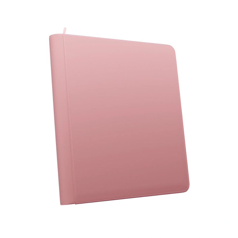Stealth 12 Pocket Zip Binder - Pink