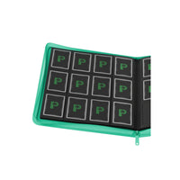 Stealth 12 Pocket Zip Binder - Turquoise
