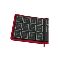 Stealth 12 Pocket Zip Binder - Red