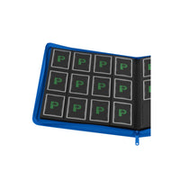 Stealth 12 Pocket Zip Binder - Blue