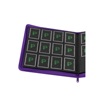 Stealth 12 Pocket Zip Binder - Purple