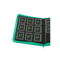 Stealth 9 Pocket Zip Binder - Turquoise