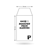 MintFit Booster Pack Sleeves - Extra Thick 50pc
