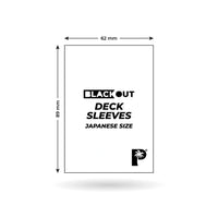 Blackout Deck Sleeves - Japanese Mini Size - Rose - Matte