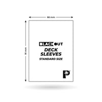 Blackout Deck Sleeves - Standard Size - Red Matte