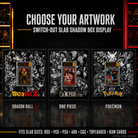 TCG Graded Media Display Frames . One Piece | Dragonball | Pokemon