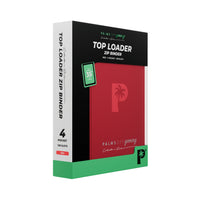 Collector's Series Top Loader Zip Binder - 4 Pocket - Red