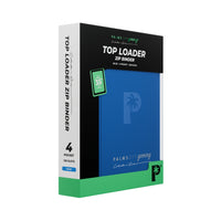 Collector's Series Top Loader Zip Binder - 4 Pocket - Blue
