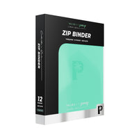 Collector's Series 12 Pocket Zip Binder - Turquoise