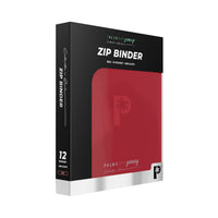 Collector's Series 12 Pocket Zip Binder - Red