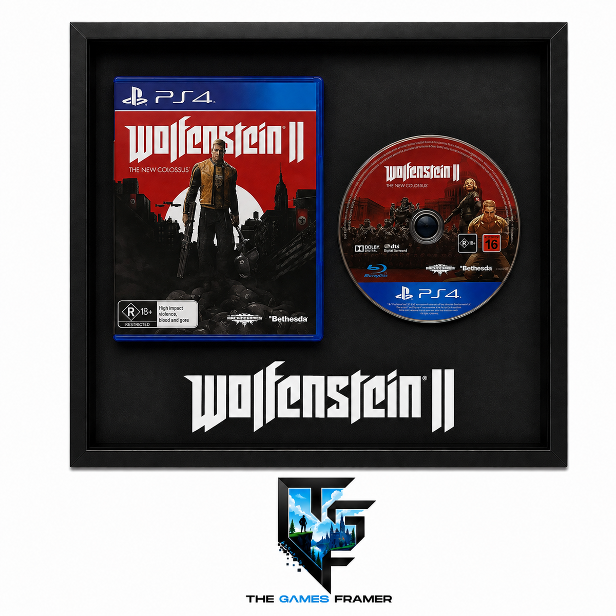 Wolfenstein ll Games Framer Boxed Picture Frame