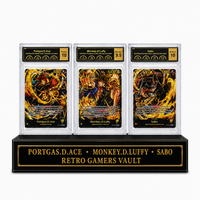 One Piece Premium Graded Set  Luffy ST13-03, Ace ST13-02  -Sabo ST13-01 GOLD FOIL