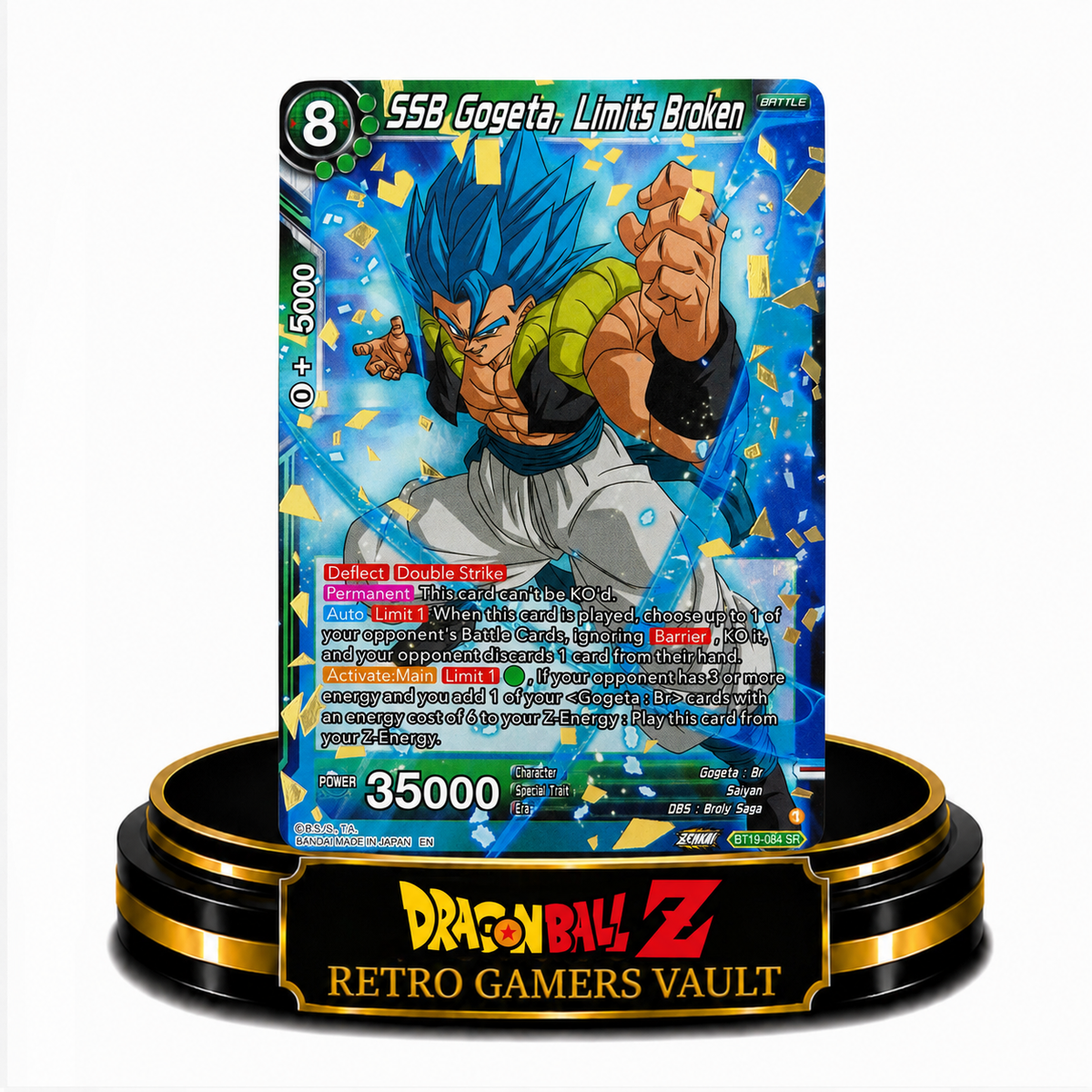 SSB Gogeta, Limits Broken BT19-084 SR Single Car Mint