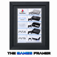 Playstaion Evolution Framed Art Print - 5 Choices Professional Mount