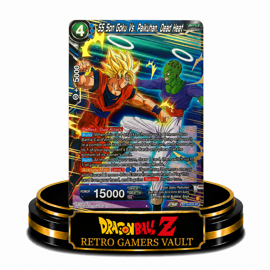SS Son Goku Vs Paikuhan, Dead Heat BT18-038 SR Single Card Mint