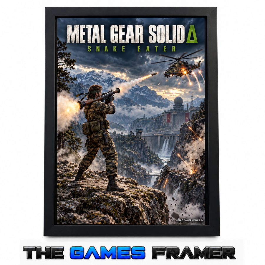 Metal Gear Solid Snake Eater F2 Straight Mount Premium Quality Flat Frame