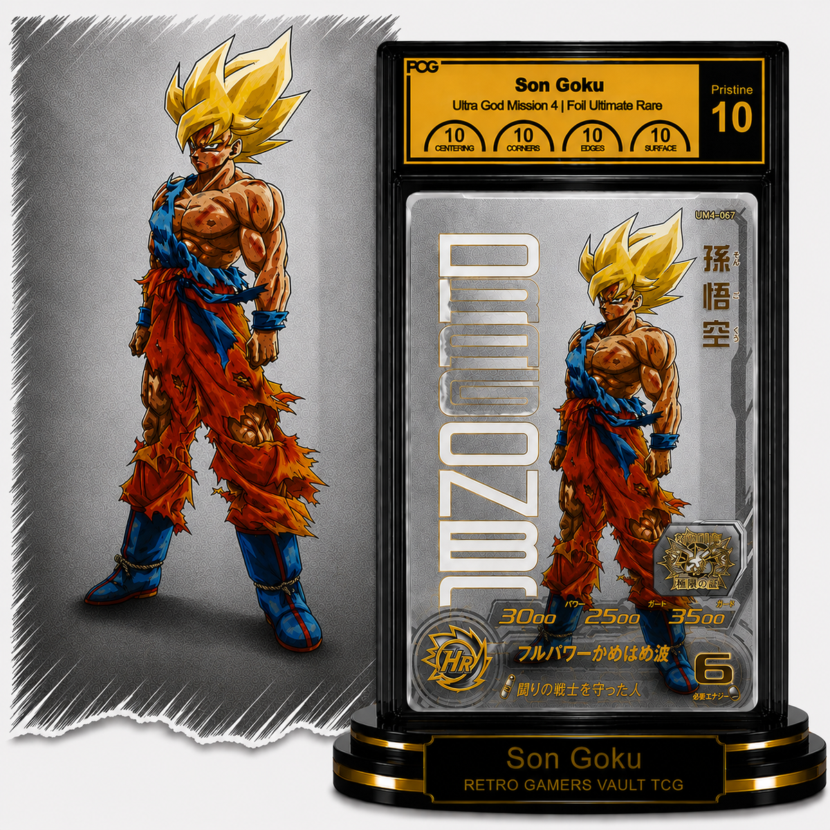 Son Goku
Ultra God Mission 4 UR - UM4-067 FLAWLESS 10 GOLD LABEL