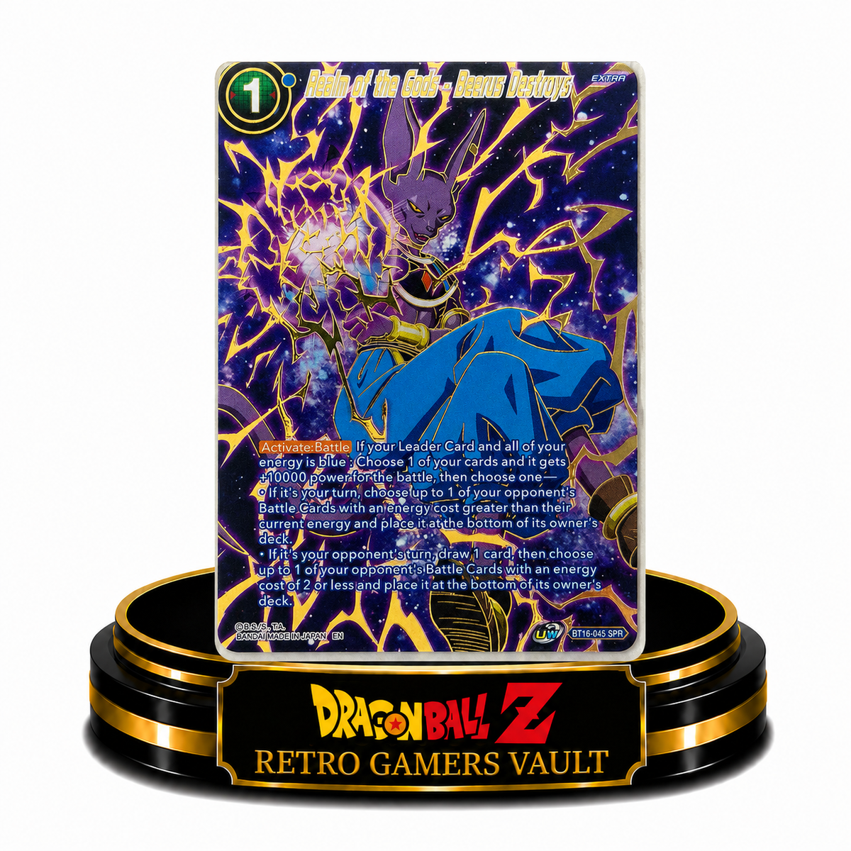 Realm of the Gods Beerus Destroys BT16-045 Single Card Mint