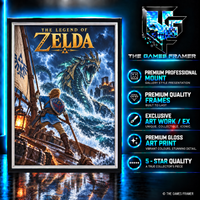 Zelda Chrome Flat Straight Mount Premium Quality Flat Frame