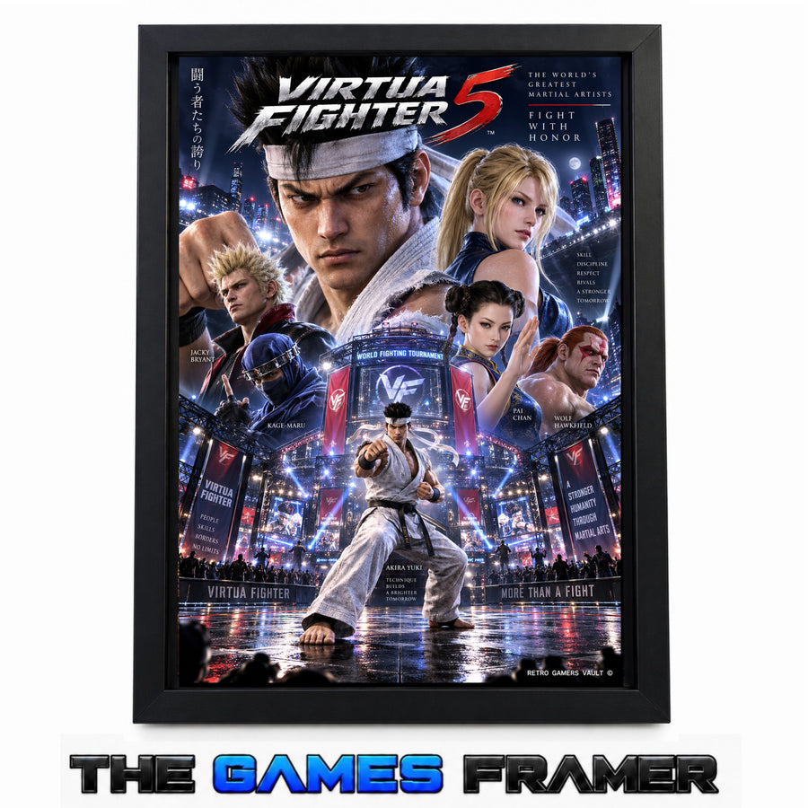 Virtua Fighter 5 Mount Premium Quality Flat Frame