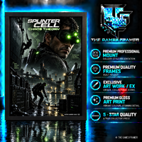 Splinter Cell Chaos Theory Straight Mount Premium Quality Flat Frame
