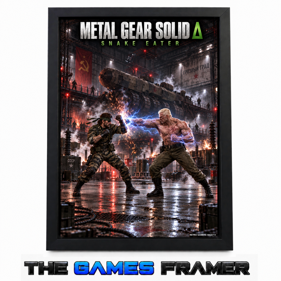 Metal Gear Solid Snake Eater F3 Straight Mount Premium Quality Flat Frame