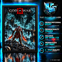 God of War lll Straight Mount Premium Quality Flat Frame