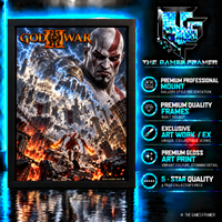 God of War ll Straight Mount Premium Quality Flat Frame