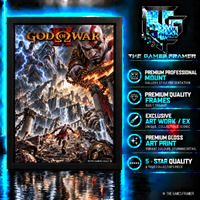 God of War ll Straight Mount Premium Quality Flat Frame