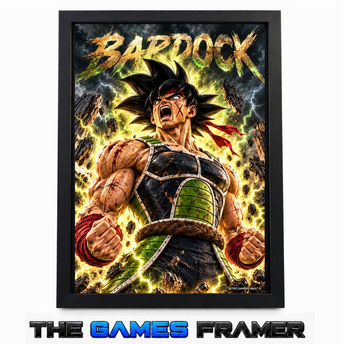 Dragon Ball Bardok Straight Mount Premium Quality Frame
